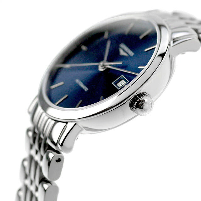 ロンジン エレガント 自動巻き 腕時計 ブランド レディース LONGINES L4.310.4.92.6 アナログ ブルー スイス製 L4-310-4-92-6