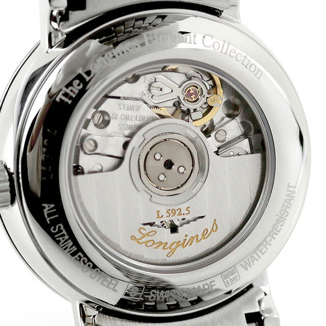 ロンジン エレガント 自動巻き 腕時計 ブランド レディース LONGINES L4.310.4.92.6 アナログ ブルー スイス製 L4-310-4-92-6
