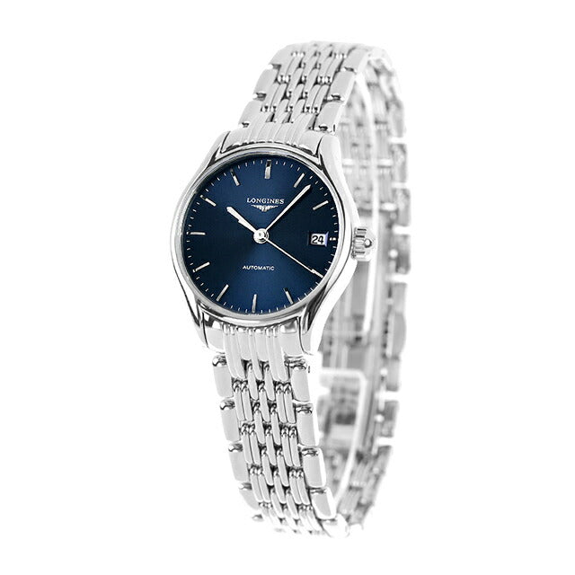 ロンジン リール 自動巻き 腕時計 ブランド レディース LONGINES L4.360.4.92.6 アナログ ブルー スイス製 L4-360-4-92-6