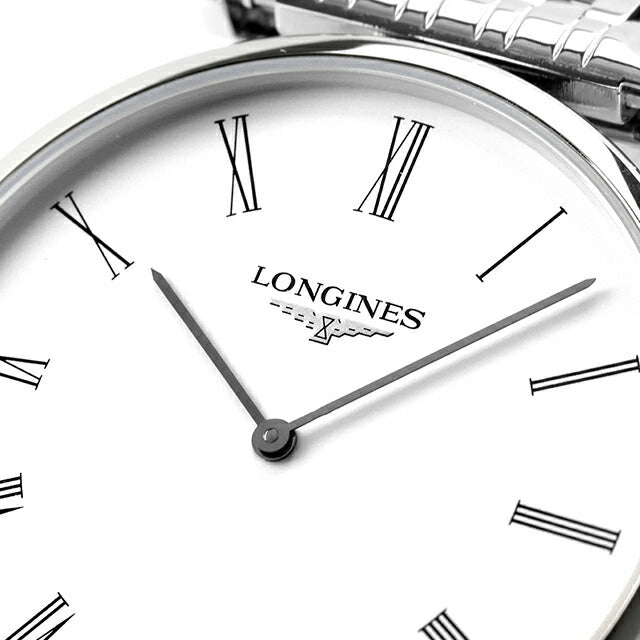ロンジン グランクラシック クオーツ 腕時計 ブランド メンズ LONGINES L4.709.4.21.6 アナログ ホワイト 白 スイス製 L4-709-4-21-6