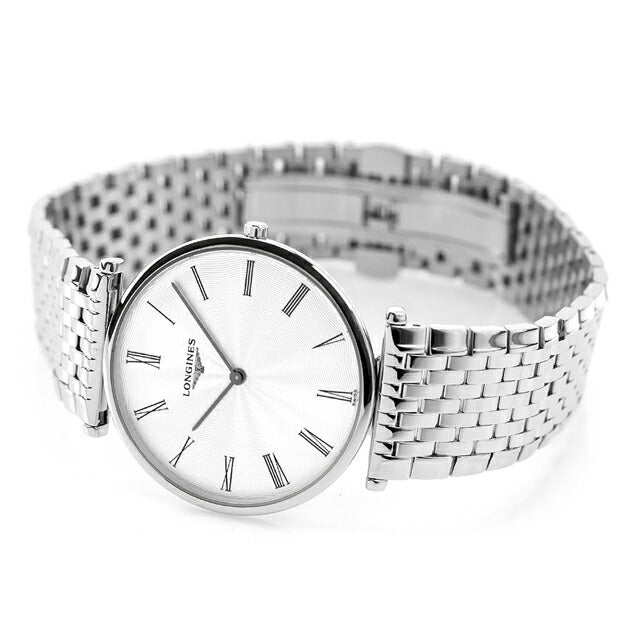 ロンジン グランクラシック クォーツ 電池式 腕時計 ブランド メンズ LONGINES L4.755.4.71.6 アナログ シルバー スイス製 L4-755-4-71-6