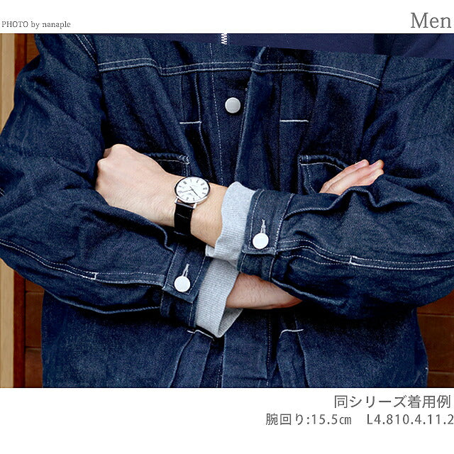 ロンジン エレガント 自動巻き 腕時計 ブランド メンズ LONGINES L4.810.4.11.6 アナログ ホワイト 白 スイス製 L4-810-4-11-6