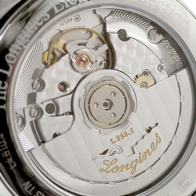 ロンジン エレガント 自動巻き 腕時計 ブランド メンズ LONGINES L4.810.4.92.6 アナログ ブルー スイス製 L4-810-4-92-6
