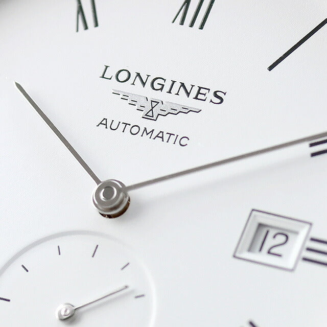 ロンジン エレガント 自動巻き 腕時計 ブランド メンズ LONGINES L4.812.4.11.2 アナログ ホワイト ベージュ 白 スイス製 L4-812-4-11-2