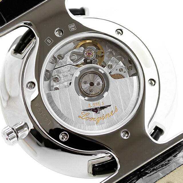 ロンジン グランクラシック 自動巻き 腕時計 ブランド メンズ LONGINES L4.908.4.71.2 アナログ シルバー ブラック 黒 スイス製 L4-908-4-71-2
