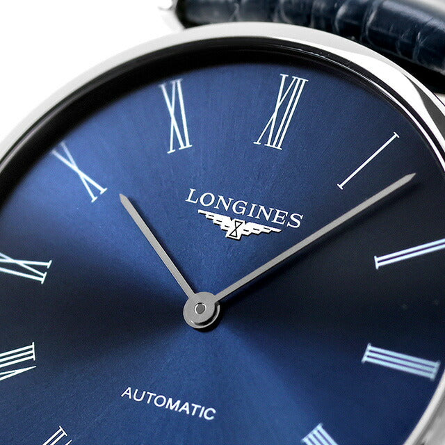 ロンジン グランクラシック 自動巻き 腕時計 ブランド メンズ LONGINES L4.908.4.94.2 アナログ ブルー スイス製 L4-908-4-94-2