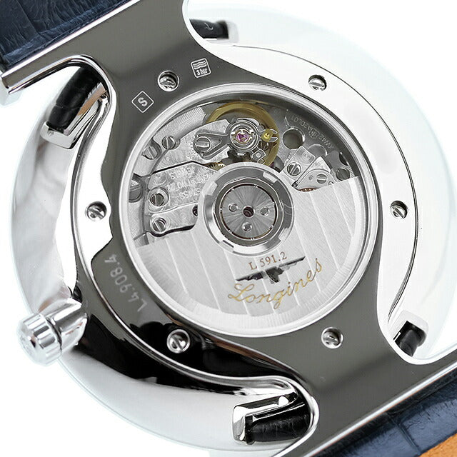 ロンジン グランクラシック 自動巻き 腕時計 ブランド メンズ LONGINES L4.908.4.94.2 アナログ ブルー スイス製 L4-908-4-94-2