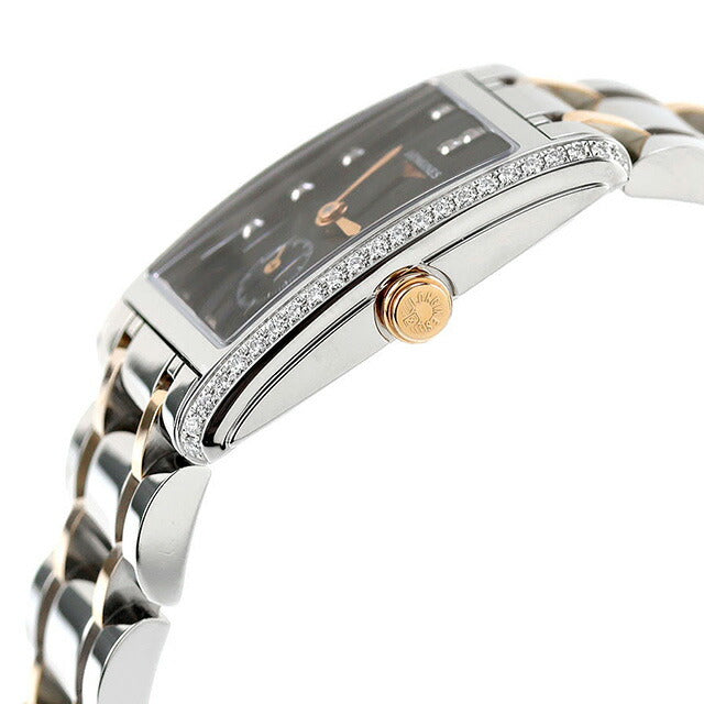 ロンジン ドルチェビータ クォーツ 電池式 腕時計 ブランド レディース LONGINES L5.255.5.59.7 アナログ ブラック シルバー L5-255-5-59-7