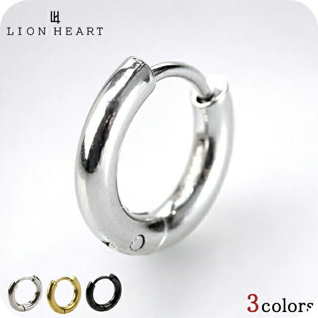 ライオンハート ピアス メンズ レディース ブランド サージカルステンレス フープ 片耳用 アクセサリー 選べるモデル LH-earrings2