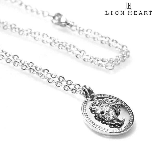 ライオンハート ネックレス メンズ レディース ブランド LION HEART コイン 動物 LHMN011H シルバー アクセサリー LHMN011H