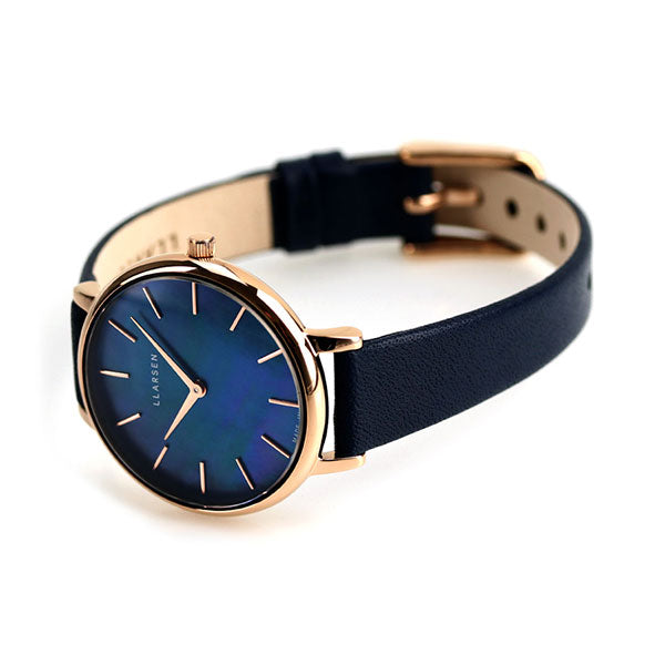 エルラーセン 時計 トレジャー 日本限定モデル 30mm レディース 腕時計 ブランド LL146RSDBU ブルーシェル ネイビー LL146RSDBU