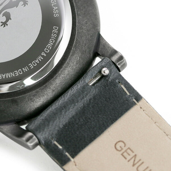 エルラーセン 時計 オリバー 39mm デンマーク製 メンズ 腕時計 ブランド LL147OYGYFR イエロー グレー 革ベルト LL147OYGYFR