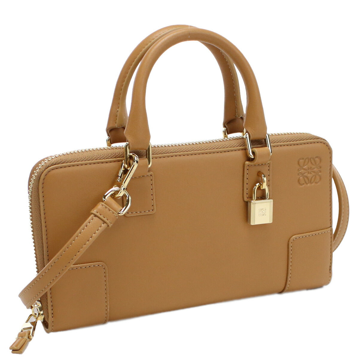 ロエベ ポーチ レディース ナパカーフ スペイン C039U10X01 WARM DESERT ブラウン系 バッグ LOEC039U10X01011