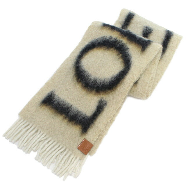 ロエベ マフラー レディース ブランド LOEWE イタリア F811257X03 CAMEL-BLACK ベージュ系 小物 LOEF811257X03011