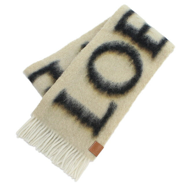 ロエベ マフラー レディース ブランド LOEWE イタリア F811257X03 CAMEL-BLACK ベージュ系 小物 LOEF811257X03011