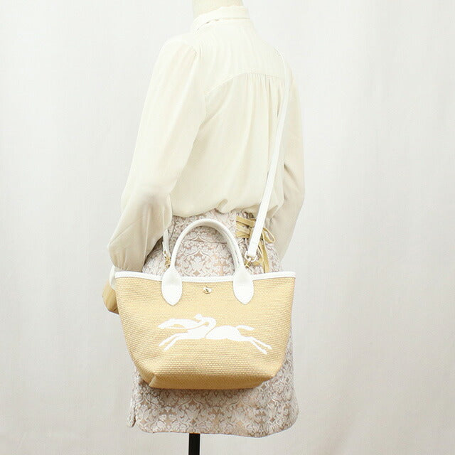 ロンシャン トートバッグ レディース ブランド LONGCHAMP 10144 ベージュ系 ホワイト系 バッグ LON10144021