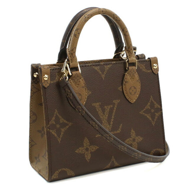 ルイヴィトン ハンドバッグ レディース ブランド LOUIS VUITTON オンザゴー BB M46839 ブラウン バッグ LOVM46839011