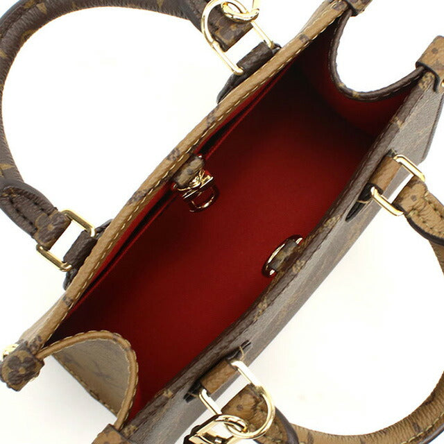 ルイヴィトン ハンドバッグ レディース ブランド LOUIS VUITTON オンザゴー BB M46839 ブラウン バッグ LOVM46839011