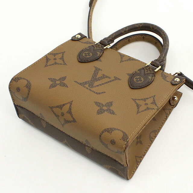 ルイヴィトン ハンドバッグ レディース ブランド LOUIS VUITTON オンザゴー BB M46839 ブラウン バッグ LOVM46839011