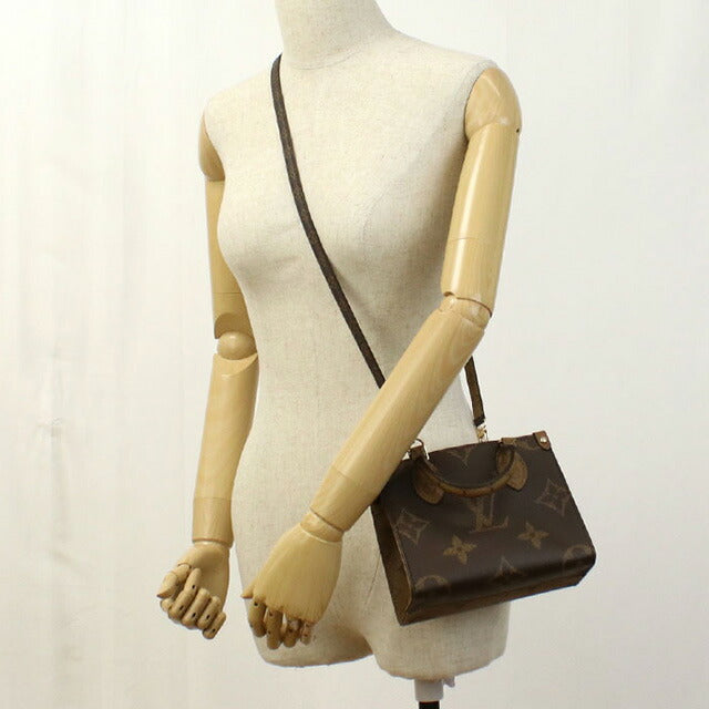 ルイヴィトン ハンドバッグ レディース ブランド LOUIS VUITTON オンザゴー BB M46839 ブラウン バッグ LOVM46839011
