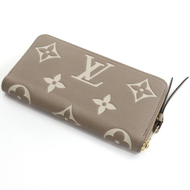 ルイヴィトン 長財布ラウンドファスナー レディース ブランド LOUIS VUITTON バイカラーモノグラム・アンプラント M69794 ベージュ 財布 LOVM69794011