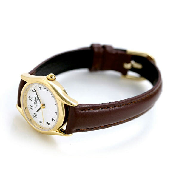 カシオ チープカシオ 革ベルト レディース 腕時計 LTP-1094Q-7B6RDF CASIO LTP-1094Q-7B6RDF