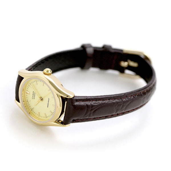 カシオ チープカシオ 革ベルト レディース 腕時計 LTP-1094Q-9ARDF CASIO LTP-1094Q-9ARDF