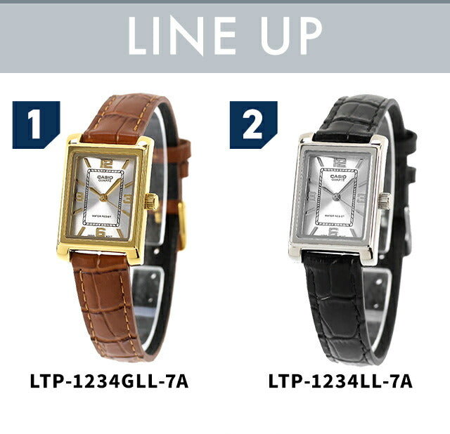 カシオ チープカシオ CASIO クォーツ 電池式 LTP-1234L スタンダード 海外モデル レディース チプカシ 腕時計 ブランド カシオ casio アナログ シルバー 選べるモデル おしゃれ 防水 軽い 華奢 かわいい プレゼント 女性 実用的