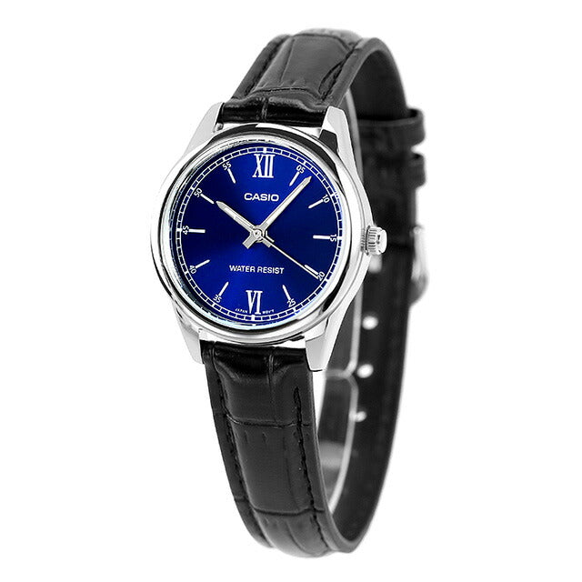 カシオ CASIO クォーツ 電池式 LTP-V005L-2B スタンダード チプカシ 海外モデル レディース 腕時計 ブランド カシオ casio アナログ ブルー ブラック 黒 LTP-V005L-2BDF