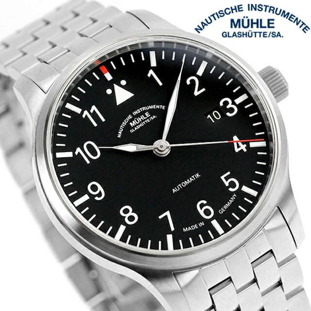 ミューレ・グラスヒュッテ Terrasport II 自動巻き 腕時計 ブランド メンズ Muhle Glashutte M1-37-44-MB ブラック 黒 ドイツ製 M1-37-44-MB
