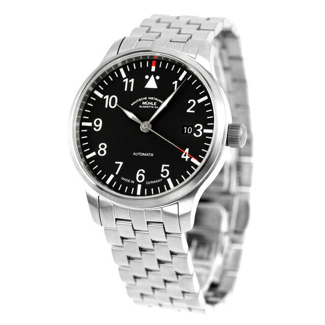 ミューレ・グラスヒュッテ Terrasport II 自動巻き 腕時計 ブランド メンズ Muhle Glashutte M1-37-44-MB ブラック 黒 ドイツ製 M1-37-44-MB
