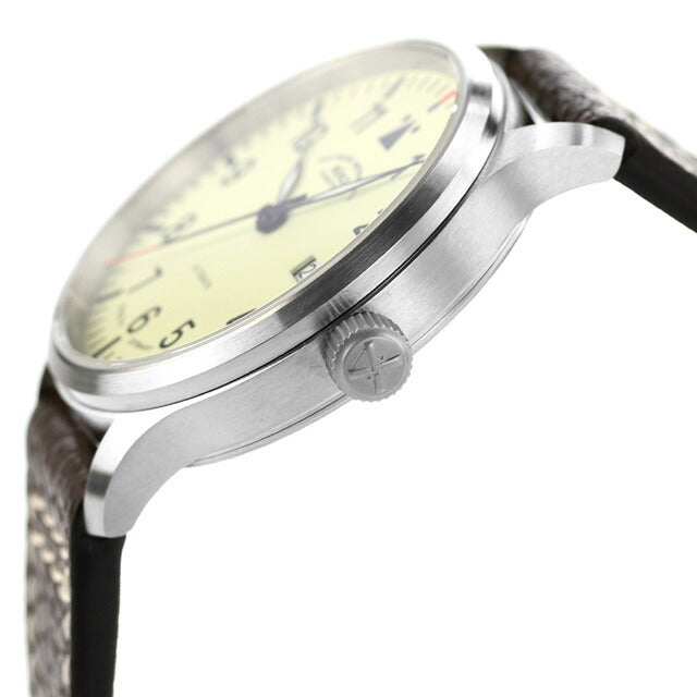 ミューレ・グラスヒュッテ Terrasport II 自動巻き 腕時計 ブランド メンズ Muhle Glashutte M1-37-47-LB クリーム ブラウン M1-37-47-LB