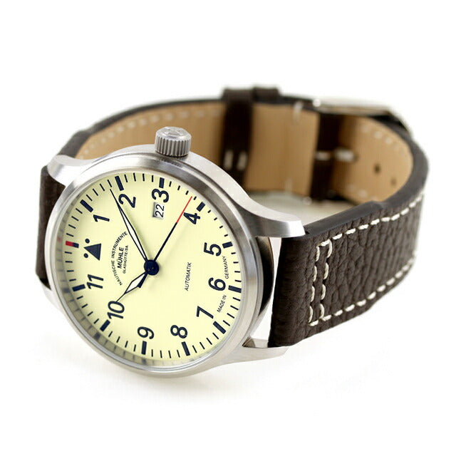 ミューレ・グラスヒュッテ Terrasport II 自動巻き 腕時計 ブランド メンズ Muhle Glashutte M1-37-47-LB クリーム ブラウン M1-37-47-LB