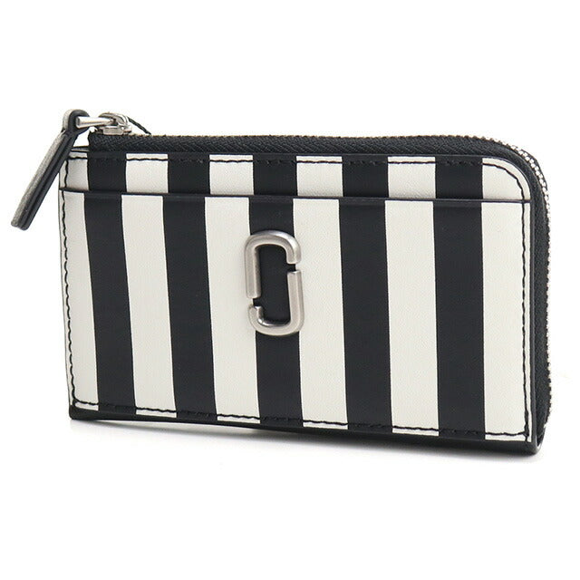 マーク・ジェイコブス キーリング付小銭入れ レディース レザー ベトナム 2P3SMP093S01 BLACK-WHITE ブラック ホワイト系 財布 MAJ2P3SMP093S01011