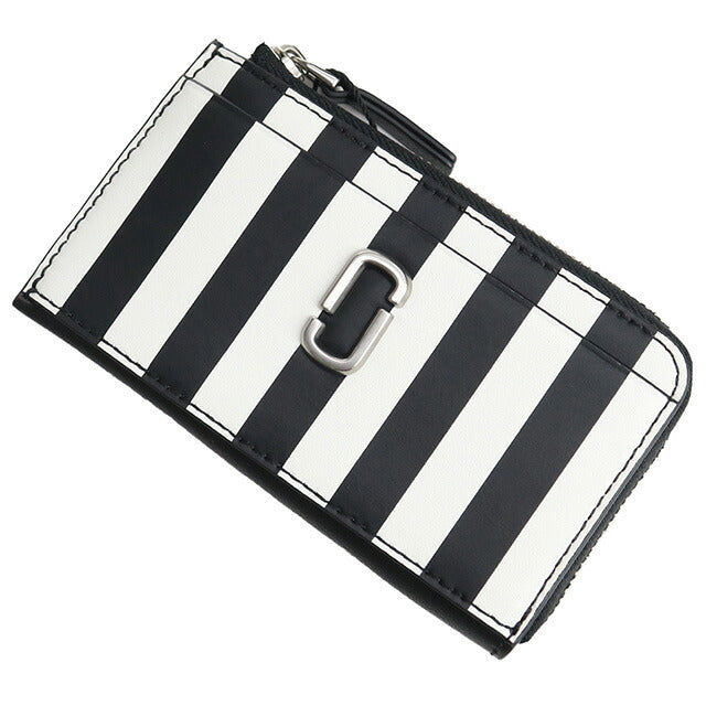 マーク・ジェイコブス キーリング付小銭入れ レディース レザー ベトナム 2P3SMP093S01 BLACK-WHITE ブラック ホワイト系 財布 MAJ2P3SMP093S01011