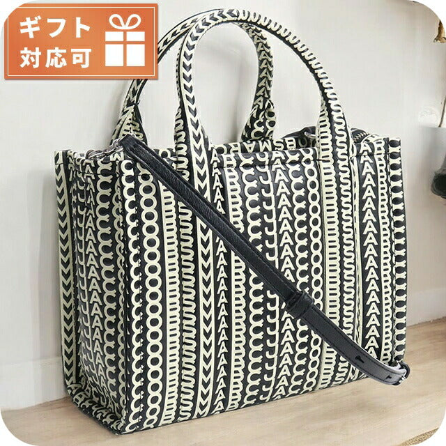 マーク・ジェイコブス トートバッグ レディース ブランド MARC JACOBS THE MINI TOTE レザー ベトナム 2S3HTT001H03 BLACK-WHITE バッグ MAJ2S3HTT001H03011