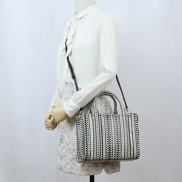 マーク・ジェイコブス トートバッグ レディース ブランド MARC JACOBS THE MINI TOTE レザー ベトナム 2S3HTT001H03 BLACK-WHITE バッグ MAJ2S3HTT001H03011