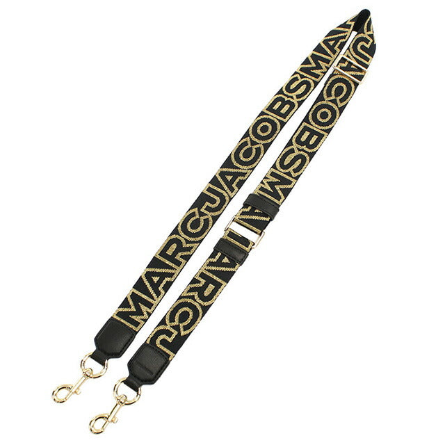 マークジェイコブス ショルダーストラップ レディース ブランド MARC JACOBS THE THIN STRAP 2S3SST002S02 BLACK-GOLD 小物 MAJ2S3SST002S02011