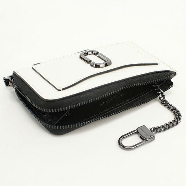 マークジェイコブス キーリング付小銭入れ レディース ブランド MARC JACOBS THE TOP ZIP MULTI WALLET 2F3SMP063S07 ホワイト 財布 MAJ3SMP063S07011