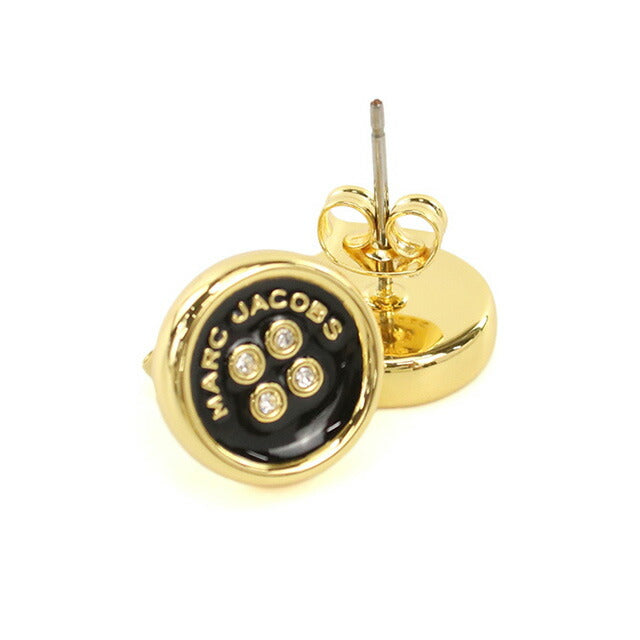 マークジェイコブス ピアス レディース ブランド MARC JACOBS BUTTON STUD EARRINGS 2R4JER001J35 ブラック アクセサリー MAJ4JER001J35011