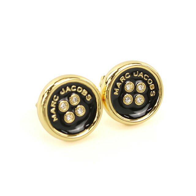マークジェイコブス ピアス レディース ブランド MARC JACOBS BUTTON STUD EARRINGS 2R4JER001J35 ブラック アクセサリー MAJ4JER001J35011
