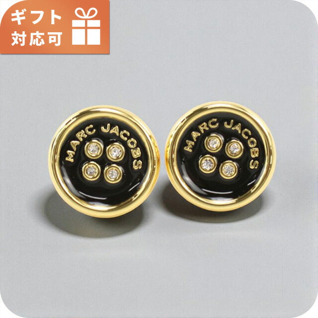 マークジェイコブス ピアス レディース ブランド MARC JACOBS BUTTON STUD EARRINGS 2R4JER001J35 ブラック アクセサリー MAJ4JER001J35011