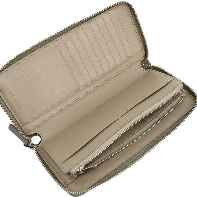 マークジェイコブス 長財布ラウンドファスナー レディース ブランド MARC JACOBS THE CONTINENTAL WALLET レザー 2P4SMP013S02 グレー MAJ4SMP013S02031