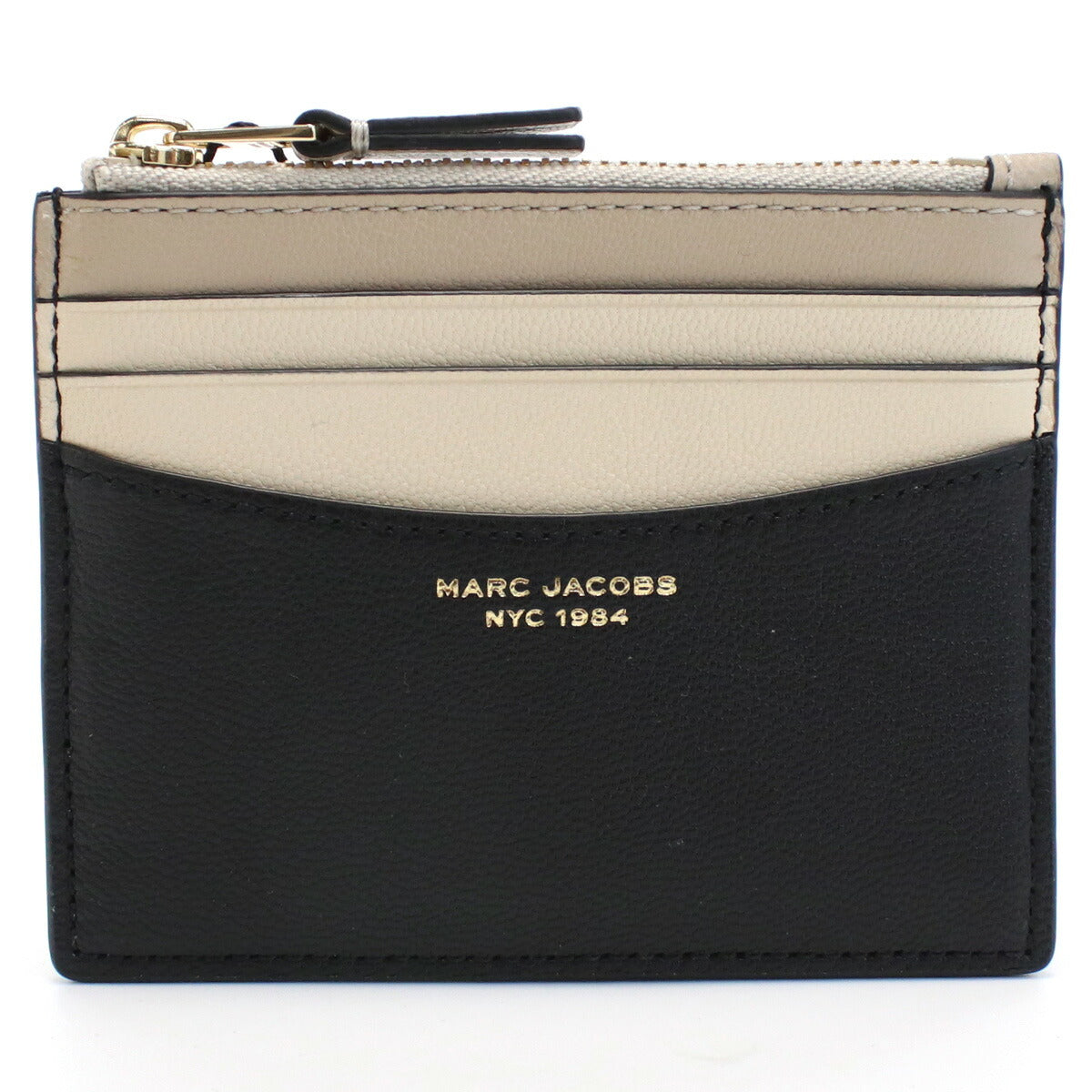 マークジェイコブス 小銭入れ レディース レザー ベトナム S166L03FA22 BLACK MULTI ブラック ベージュ系 財布 MAJS166L03FA22011