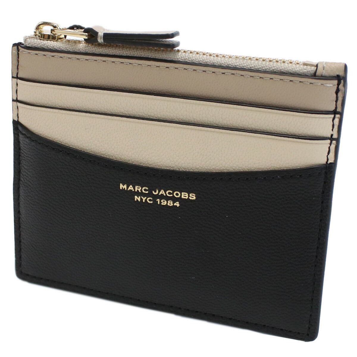 マークジェイコブス 小銭入れ レディース レザー ベトナム S166L03FA22 BLACK MULTI ブラック ベージュ系 財布 MAJS166L03FA22011
