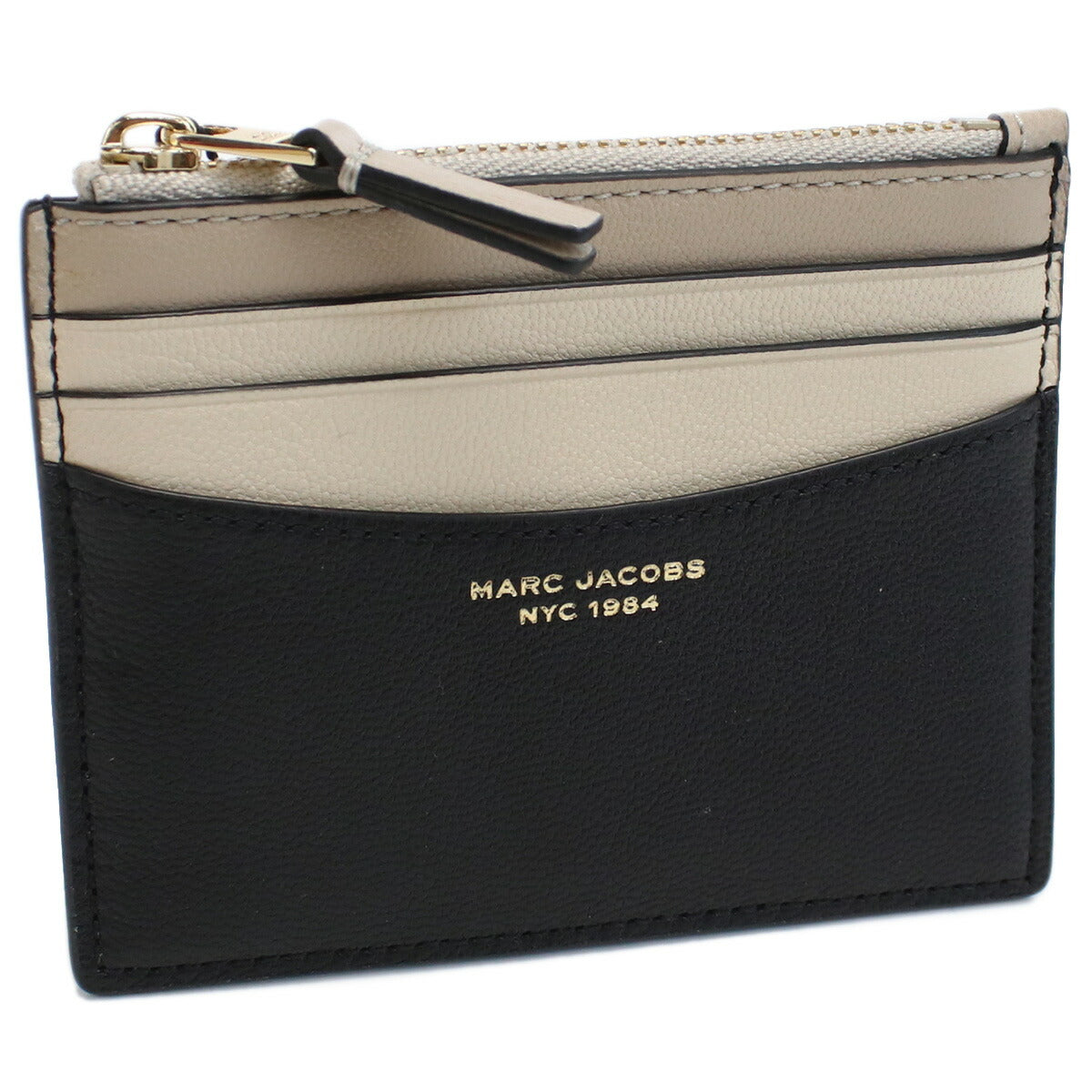 マークジェイコブス 小銭入れ レディース レザー ベトナム S166L03FA22 BLACK MULTI ブラック ベージュ系 財布 MAJS166L03FA22011