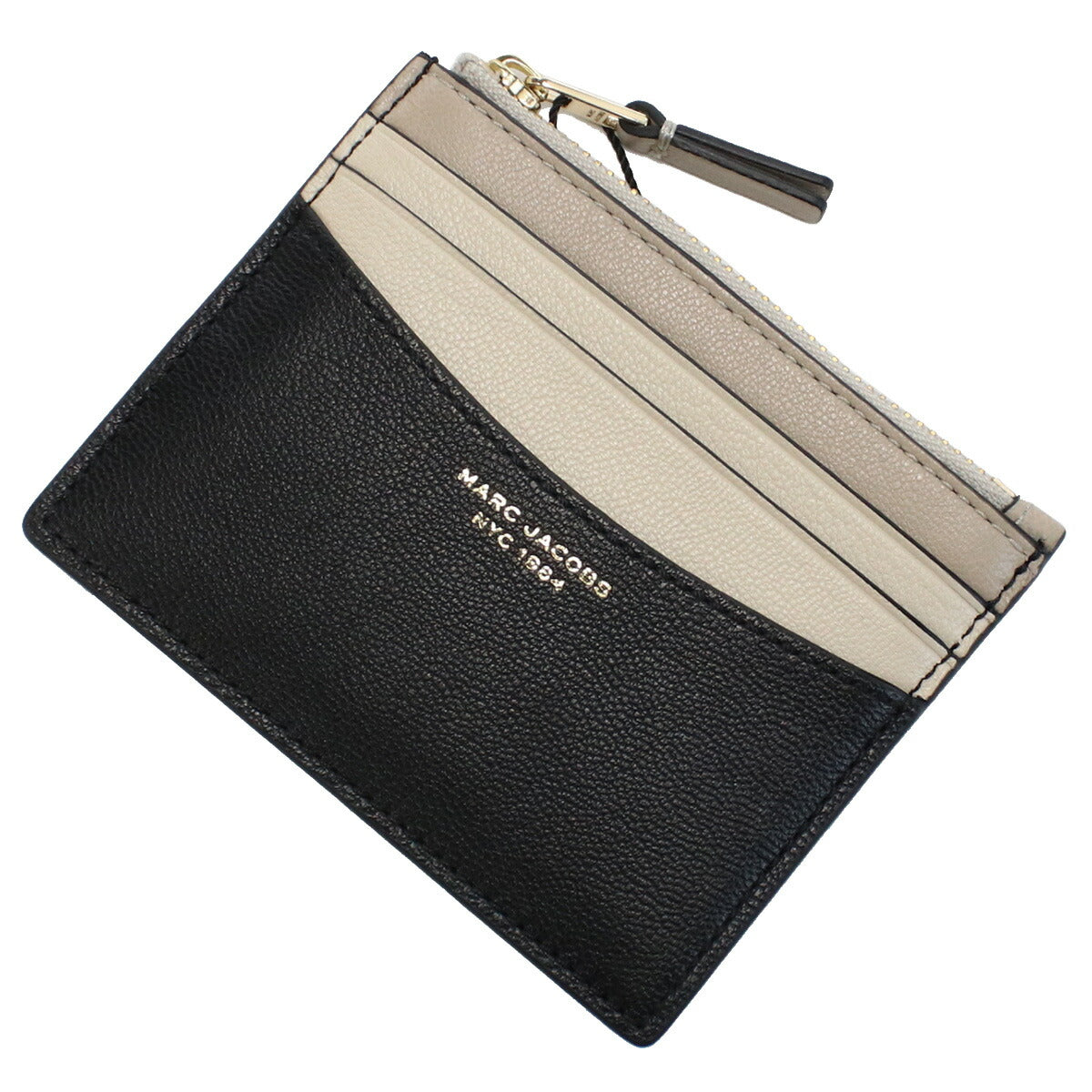 マークジェイコブス 小銭入れ レディース レザー ベトナム S166L03FA22 BLACK MULTI ブラック ベージュ系 財布 MAJS166L03FA22011