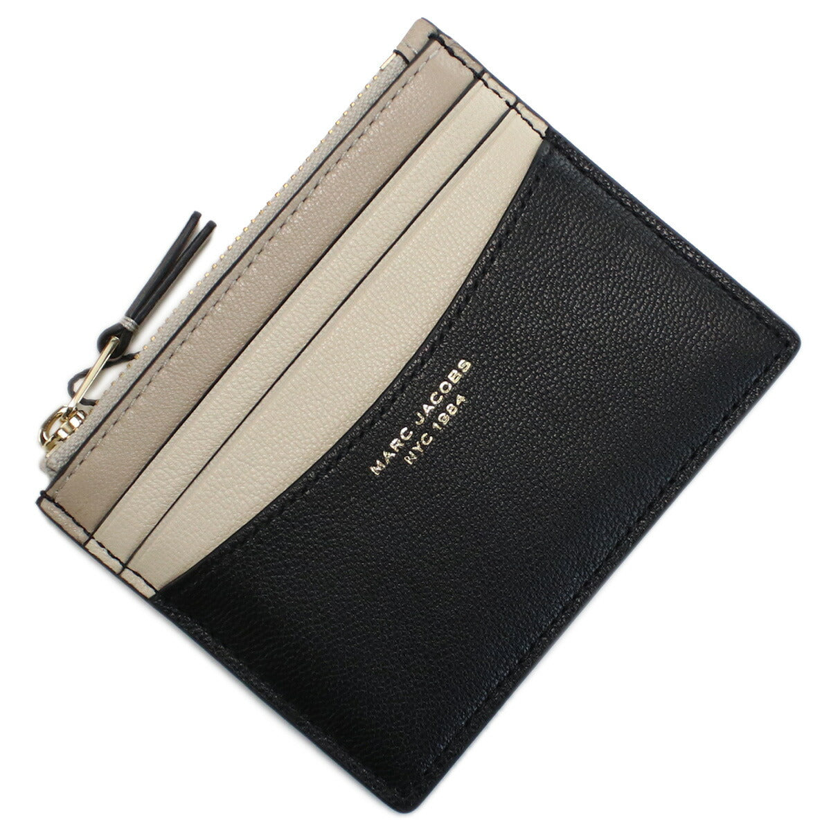 マークジェイコブス 小銭入れ レディース レザー ベトナム S166L03FA22 BLACK MULTI ブラック ベージュ系 財布 MAJS166L03FA22011