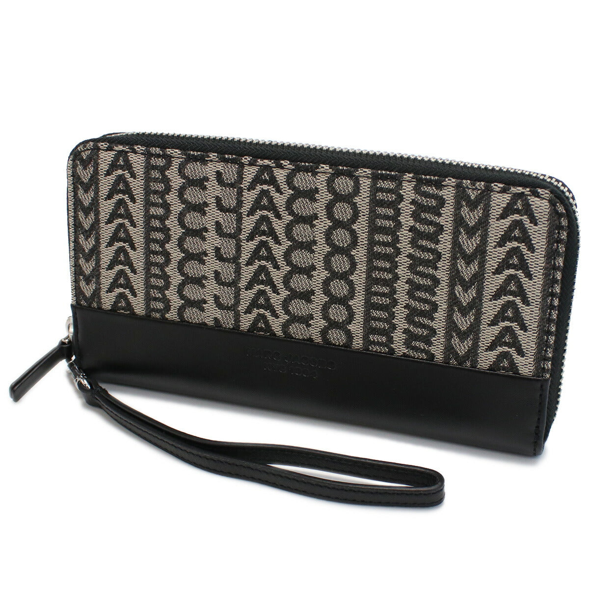 マークジェイコブス 長財布ラウンドファスナー レディース コットン・ポリエステル ベトナム S180M12FA22 BEIGE MULTI ベージュ系 ブラック 財布 MAJS180M12FA22011