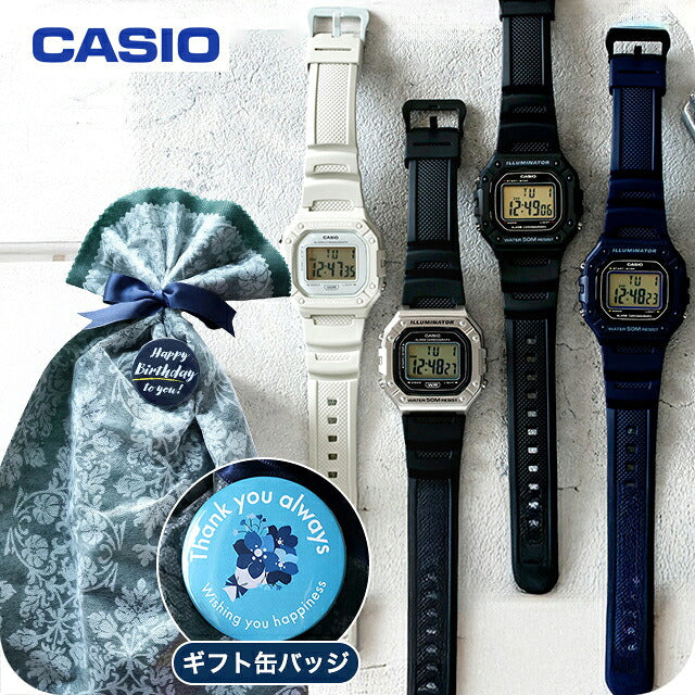 \父の日 ギフトセット/ カシオ チープカシオ CASIO クォーツ 電池式 FD-W-218H 海外モデル ユニセックス チプカシ メンズ レディース 腕時計 ブランド カシオ casio デジタル ブラック 黒 選べるモデル プレゼント 実用的 30代 40代 夫